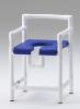 Chaise de douche avec accoudoirs et assise rembourrée