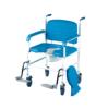 Chaise percée à roulettes grande largeur
