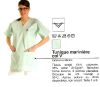 Tunique marinière col en V Marine