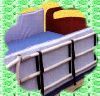 Protection de barrières de lit double 185 cm en mousse