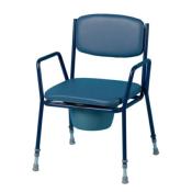 Chaise percée empilable accoudoirs fixes
