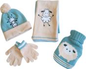 Coffret Cadeau pour Enfant avec Bouillotte, Bonnet, Echarpe et Gants