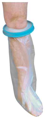 Protection imperméable pour plâtre ou pansement bas de la jambe adulte