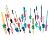 Lot de 3 porte stylos ou crayons