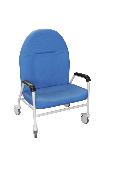 Fauteuil de chambre - Dossier fixe - Sur roulettes (300 kg)