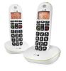 Téléphone sans fil DECT PhoneEasy 100w duo, Blanc